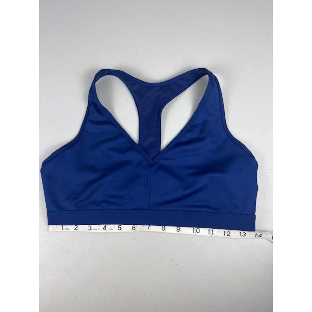 Victoria Sport Royal Blue Racerback Strappy Cage Back Sports Yoga Bra Large L